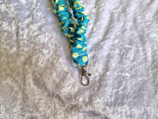 Green Polka Dot Lanyard with Breakaway Clasp | Handmade in the UK