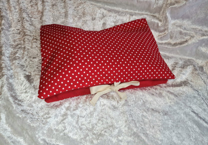 Red Spotty Nappy and Wipe Pouch