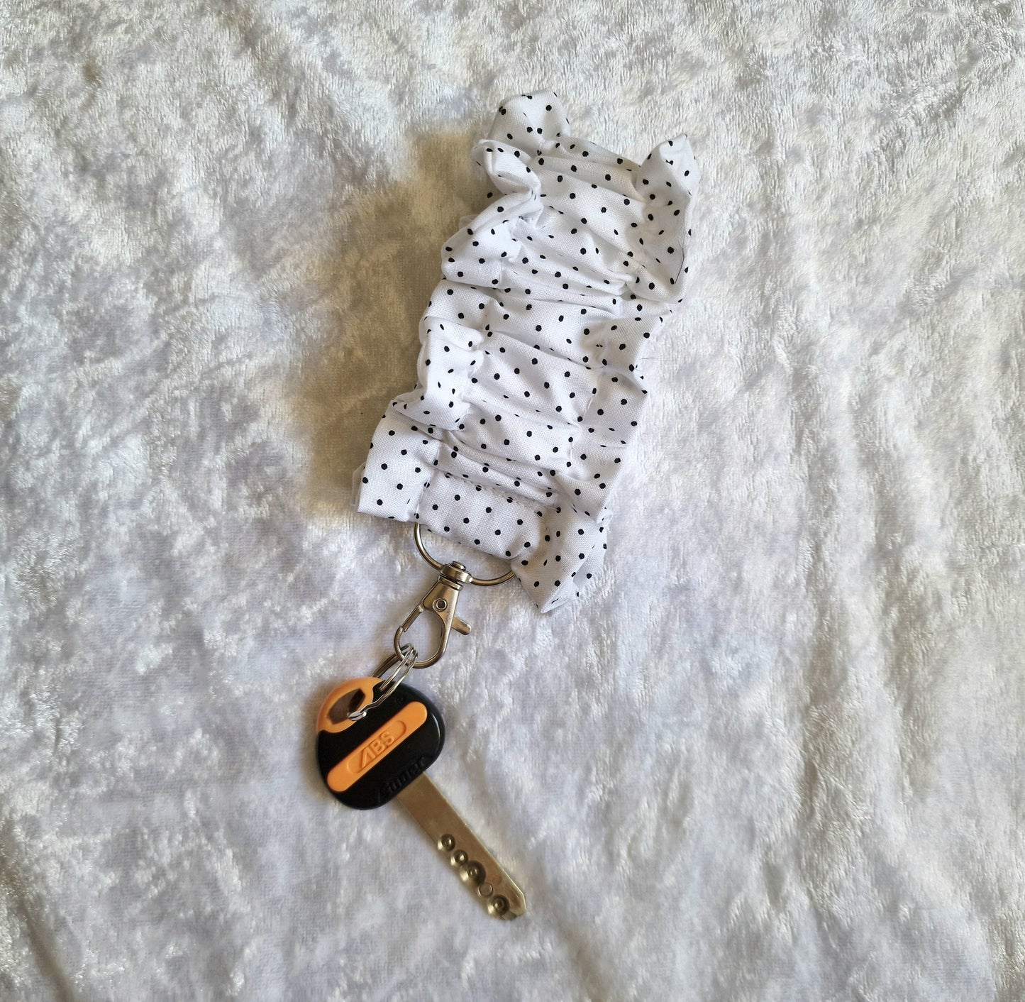 Black and White Polka Dot Cuff Wristlet