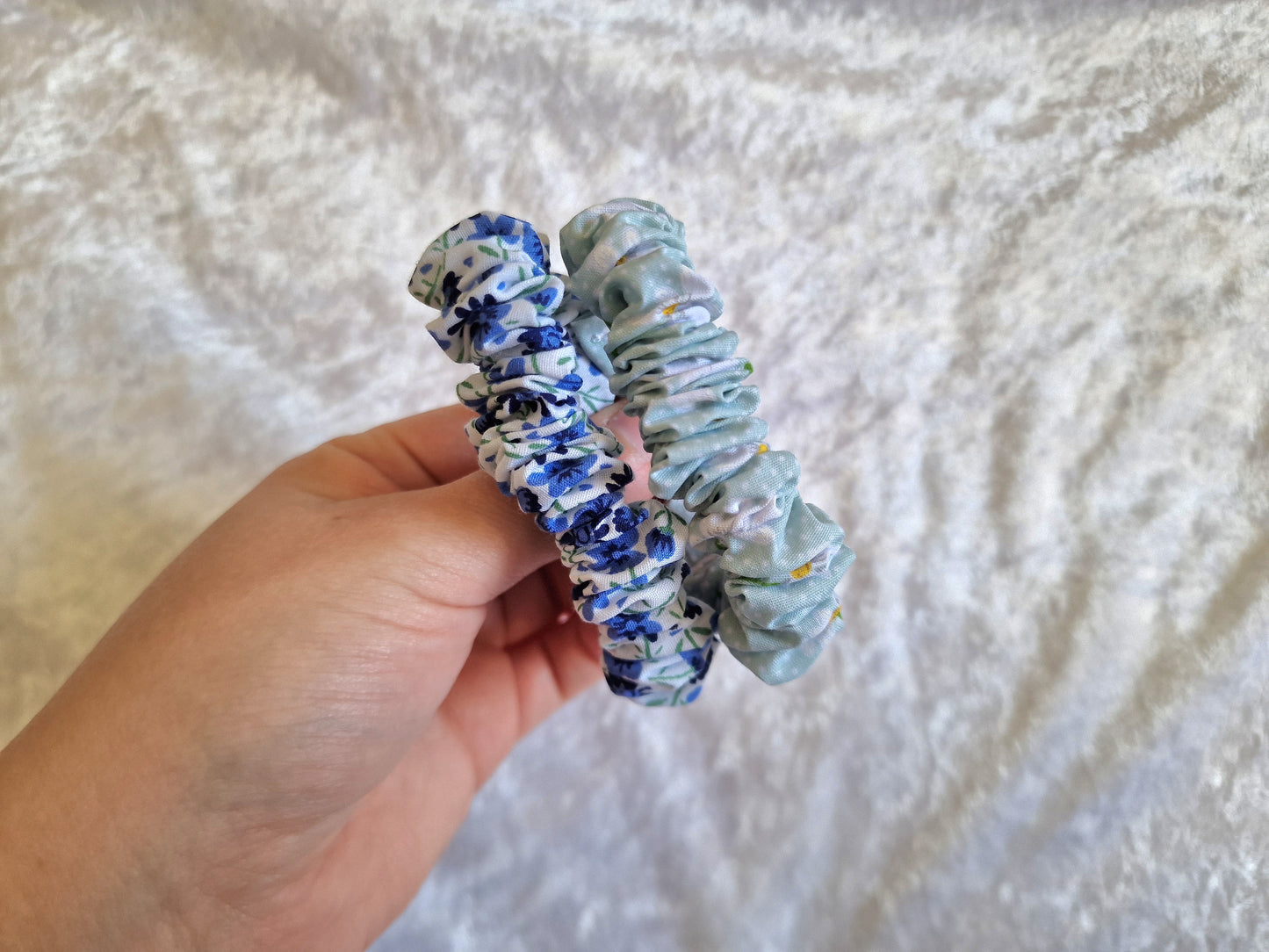 Blue Floral Breastfeeding Clips