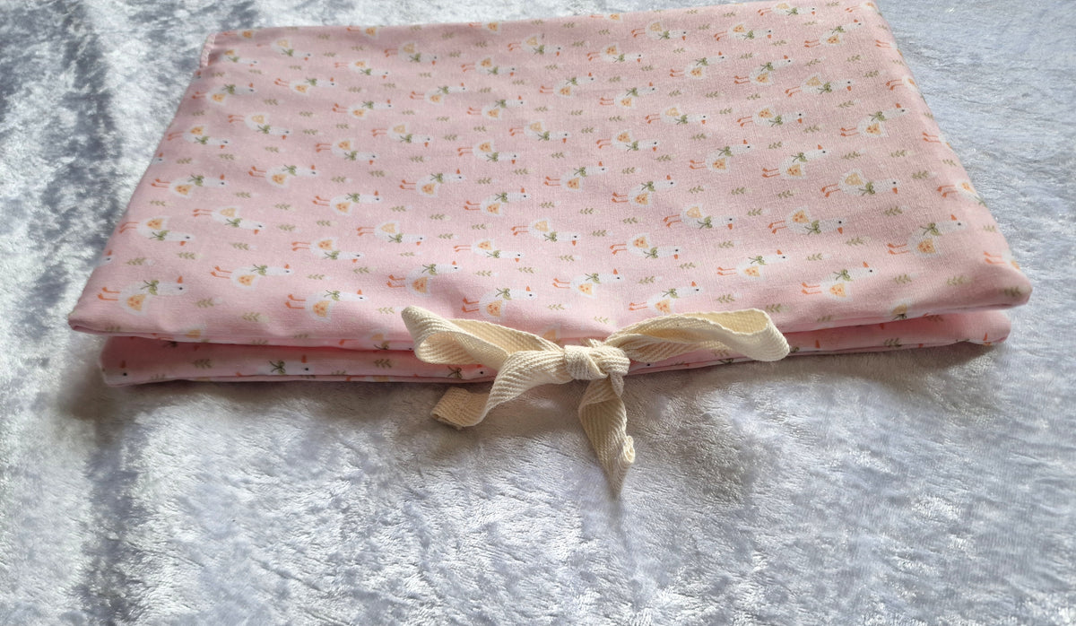 Pink Duck Nappy & Wipe Pouch