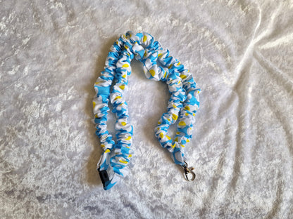White Floral Lanyard