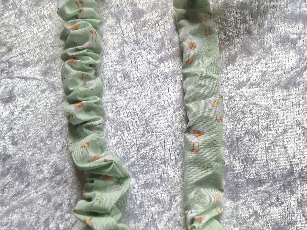 Green Duck Scrunchie Lanyard with Breakaway Clasp – Handmade UK
