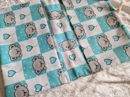 Blue Teddy Bear Nappy & Wipe Organiser – Baby Changing Bag Essential