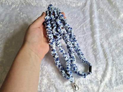 Blue Floral Lanyard