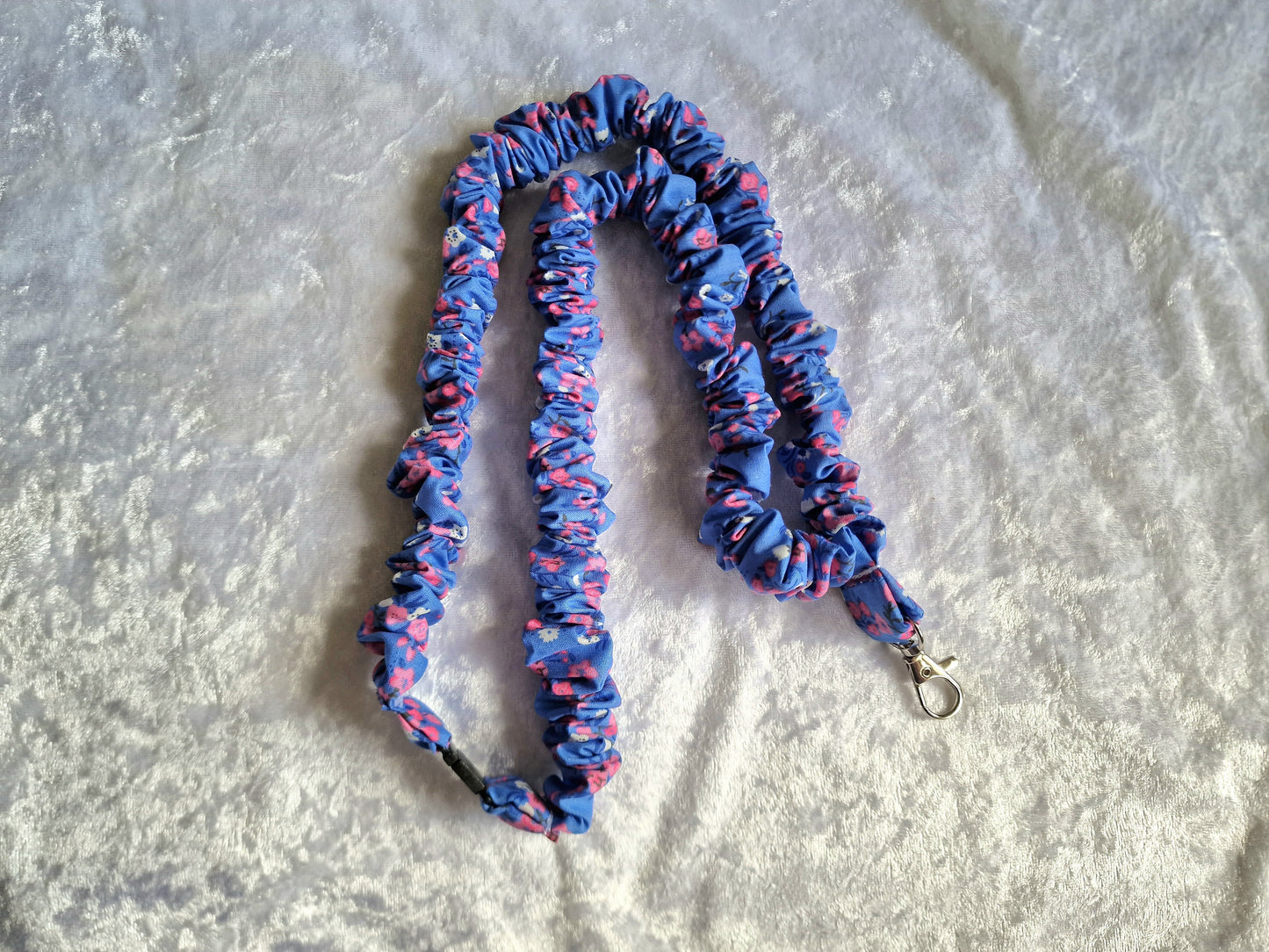 Pink Floral Lanyard