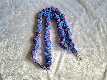 Pink Floral Lanyard