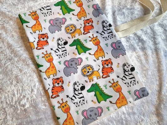 Jungle Animal Nappy and Wipe Pouch
