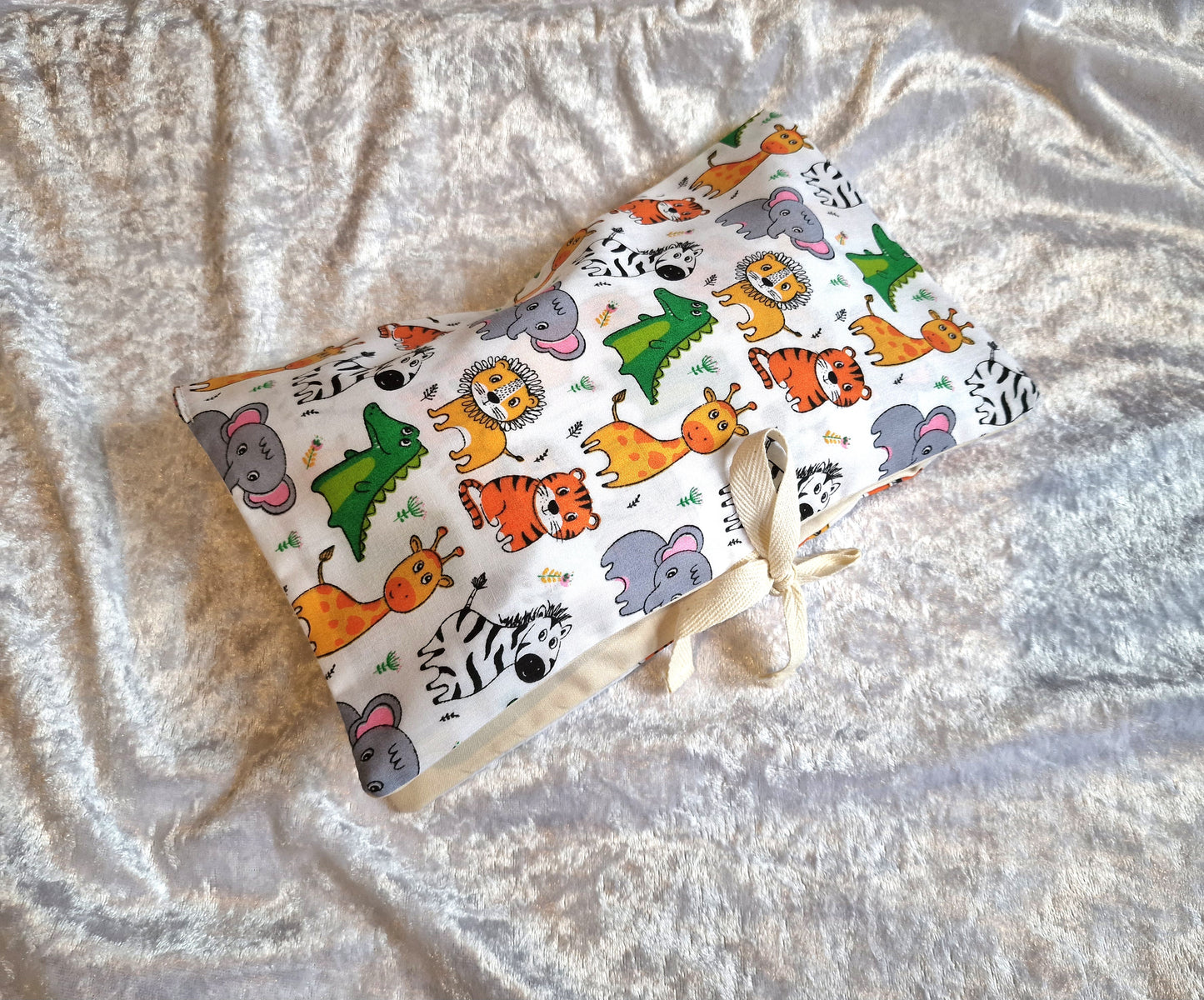 Jungle Animal Nappy and Wipe Pouch