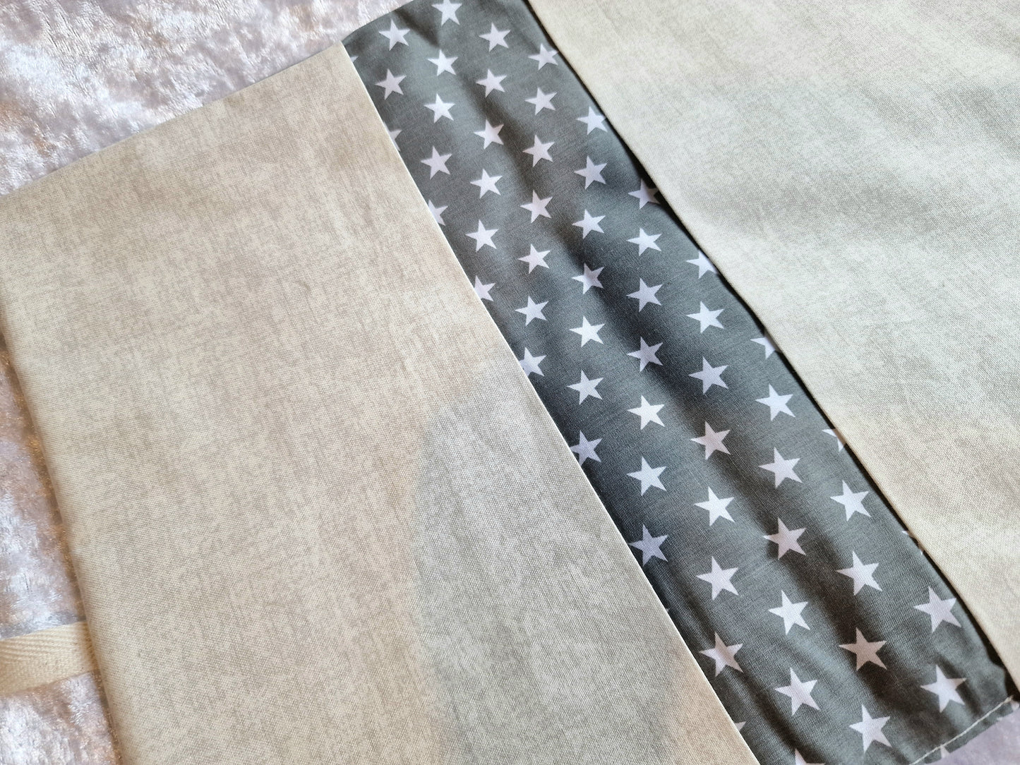 Grey Star Nappy and Wipe Pouch