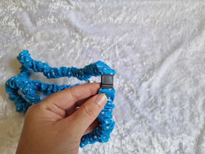 Blue Polka Dot Lanyard