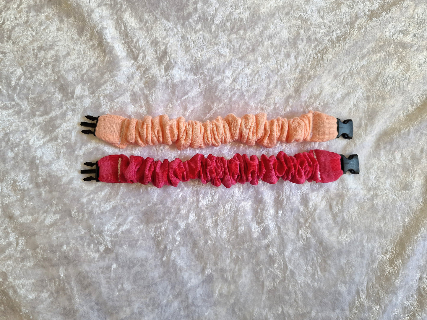 Pink Gingham Breastfeeding Clips