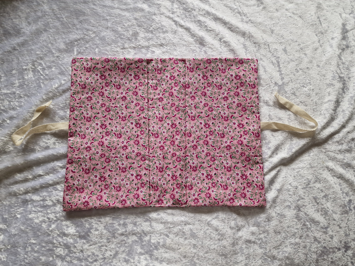 Pink Floral Nappy and Wipe Pouch
