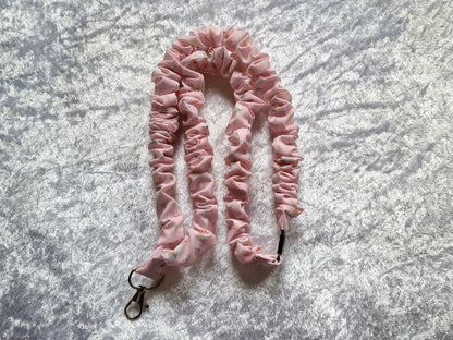 Pink Duck Scrunchie Lanyard with Safety Breakaway Clasp – Handmade UK