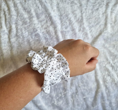 Black and White Polka Dot Cuff Wristlet