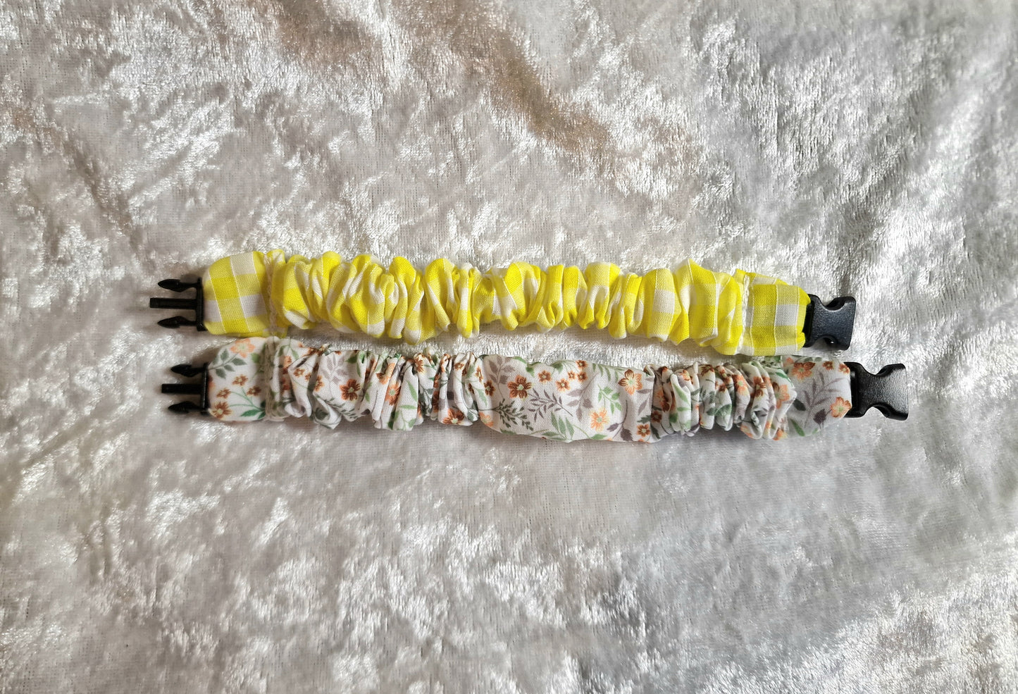 Yellow Gingham Breastfeeding Clips