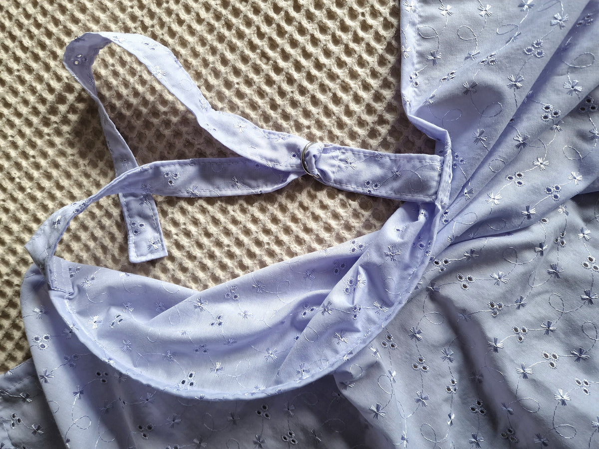 Lilac Broderie Anglais Breastfeeding Cover