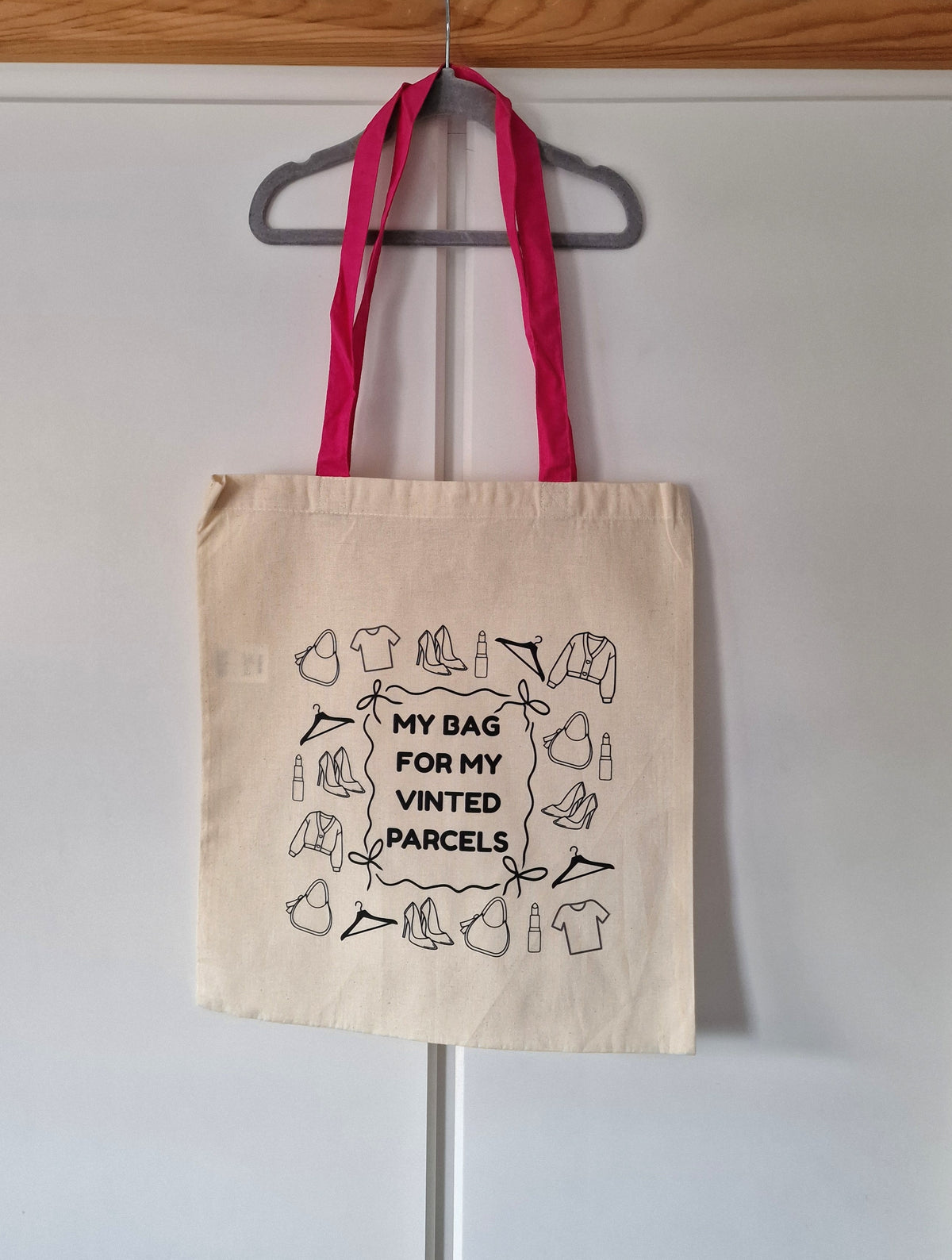 My Bag for My Vinted Parcels Cotton Tote Bag – Reusable Shopping Bag