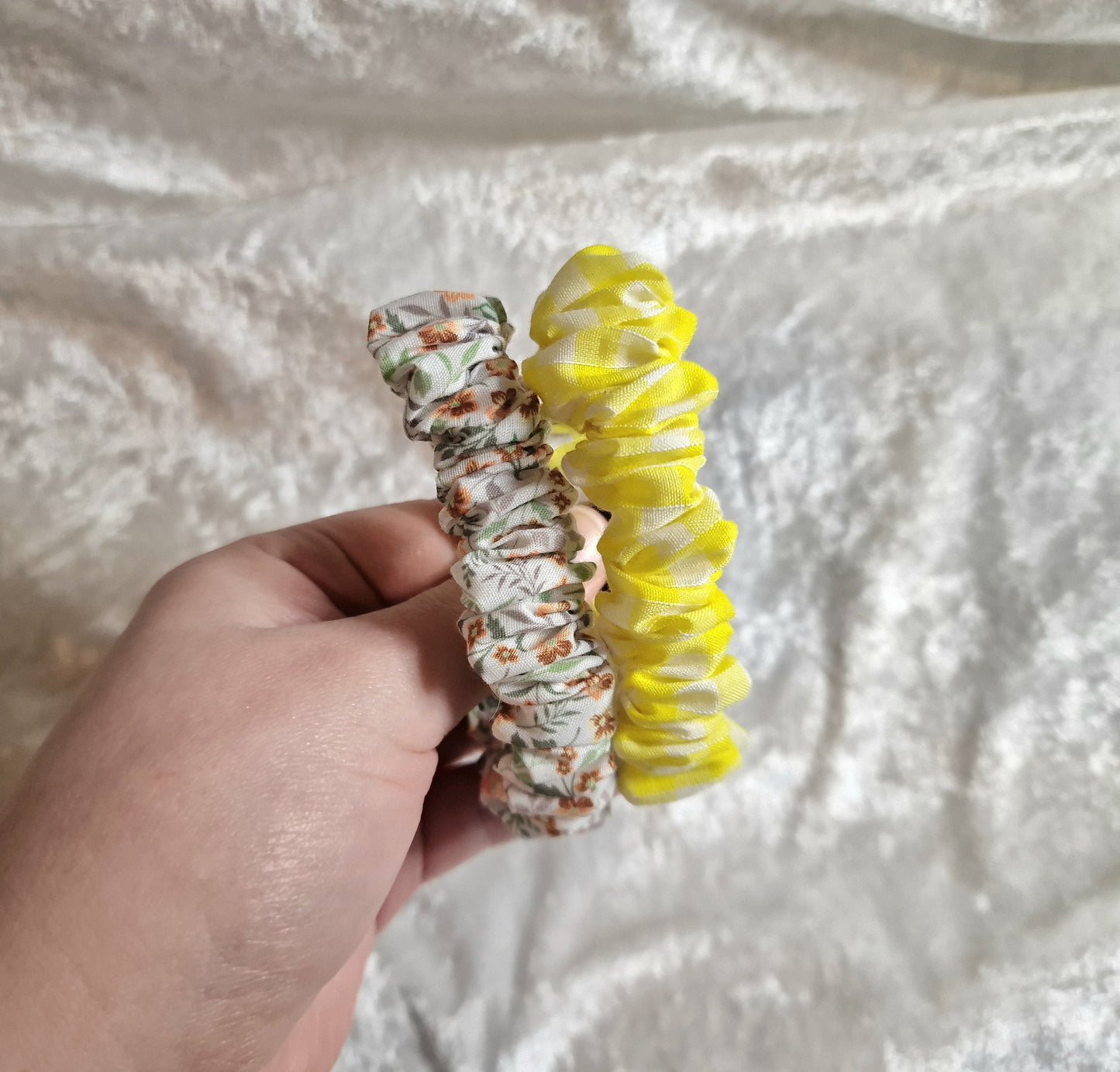 Yellow Gingham Breastfeeding Clips