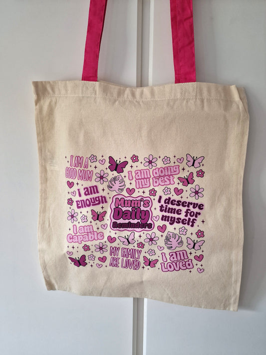 Mum Daily Reminders Tote Bag – Funny Mum Gift