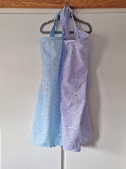 Lilac Broderie Anglais Breastfeeding Cover