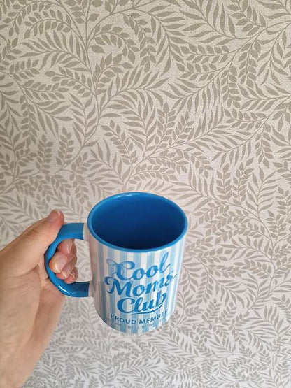 Mum Mug 11oz – Cool Moms Club Blue Ceramic Coffee Cup Gift